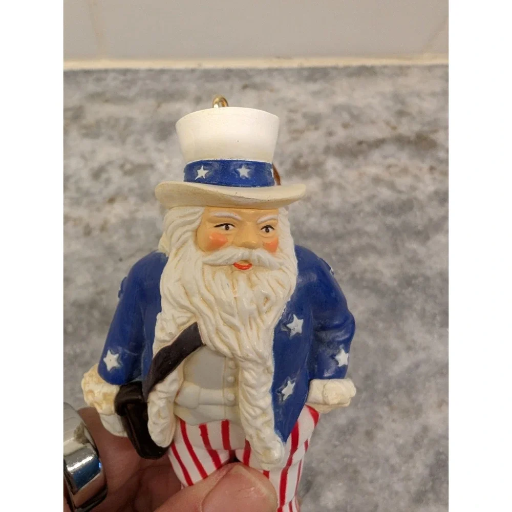 Santa Thru the Ages 1863 Uncle Sam Santa‎ Ornament First Edition 1995